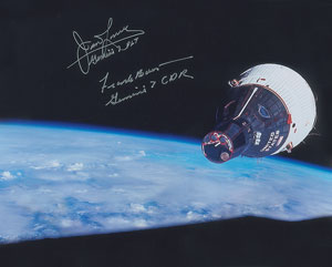 Lot #2186  Gemini 7: Borman and Lovell Signed Photograph - Image 1