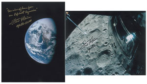 Lot #2447 Fred Haise Signed Photographs
