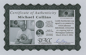 Lot #2396 Michael Collins Signed Photograph - Image 2