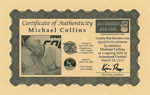 Lot #2397 Michael Collins Signed Photograph - Image 2