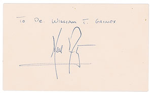Lot #2392 Neil Armstrong Signature - Image 1