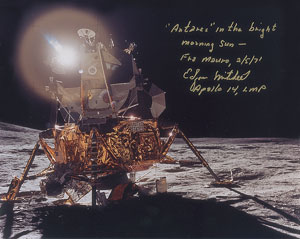 Lot #2459 Edgar Mitchell Signed Photograph - Image 1