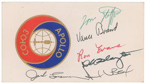 Lot #2533  Apollo-Soyuz American Prime and Backup Crews Signed Cover - Image 1
