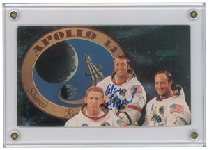 Lot #2467 Alan Shepard Signed Postcard - Image 1