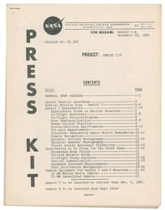 Lot #2184  Gemini 7 Press Kit