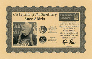 Lot #2371 Buzz Aldrin and Michael Collins Signed Photograph - Image 4