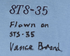 Lot #2570 Vance Brand's Flown STS-35 Polo Shirt - Image 2