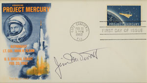 Lot #2174  Gemini 4 Flown Flag and Cover Signed by Jim McDivitt - Image 4