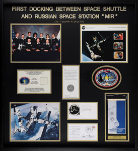 Lot #2667  Space Shuttle/Mir Flown and Signed