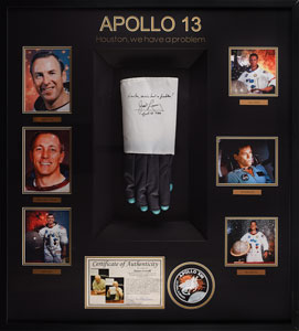 Lot #2311 James Lovell Signed Apollo 13 Replica Glove - Image 1