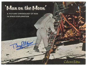 Lot #2373 Buzz Aldrin Signed Booklet - Image 1
