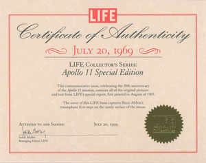 Lot #2270 Buzz Aldrin Signed Life Magazine - Image 2