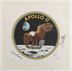 Lot #2281  Apollo 11 Signed Beta Cloth