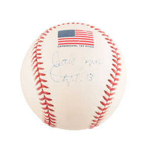 Lot #2450 James Lovell Signed Baseball - Image 1