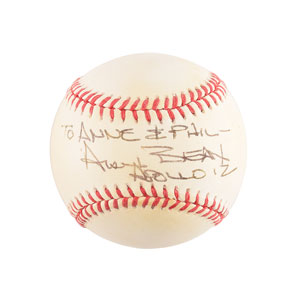 Lot #2415 Alan Bean Signed Baseball - Image 1
