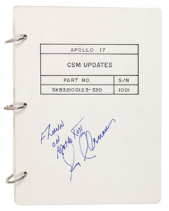 Lot #2347 Gene Cernan's Apollo 17 Flown CSM Updates - Image 1