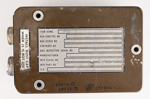 Lot #2218  Apollo CM Block I Earth Landing Sequence Controller Flown on Apollo 4 - Image 2