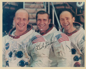 Lot #2011  Apollo 12 Signed Photograph