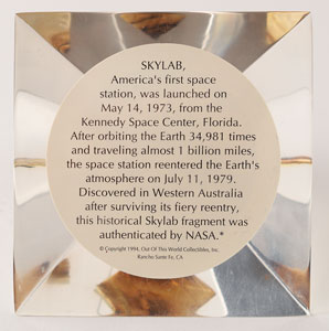 Lot #2528  Skylab Flown Oxygen Supply Tank Fragment - Image 3