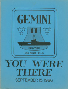 Lot #2183  Gemini 11 Recovery Program - Image 1