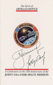 Lot #2535  Apollo-Soyuz Signed Program - Image 1