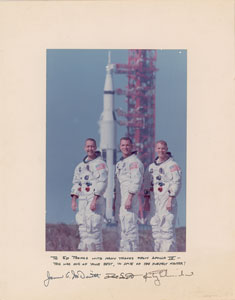 Lot #2036  Apollo 9 Signed Photograph