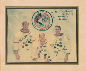 Lot #2023  Apollo 15 Signed Photograph