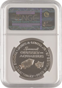 Lot #2312 James Lovell's Apollo 13 Franklin Mint Medallion - Image 2