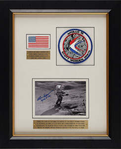 Lot #2323 Dave Scott's Apollo 15 Lunar Flown Flag Display - Image 1