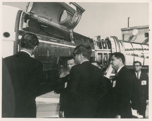 Lot #2060 John F. Kennedy, Gus Grissom, and Gordon Cooper Vintage Original NASA Photographs - Image 1