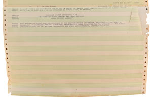 Lot #2075  Apollo 10 Rope LUMINARY Revision 69 Assembly Listing - Image 3