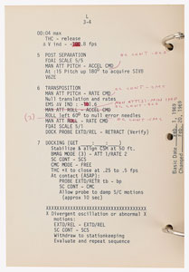 Lot #2097  Apollo 7 Flight Crew Abbreviated Checklist Used by Russ Larson - Image 6
