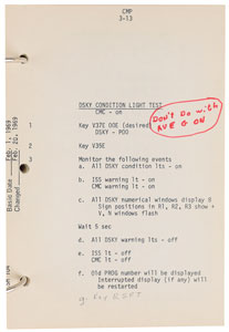Lot #2097  Apollo 7 Flight Crew Abbreviated Checklist Used by Russ Larson - Image 9