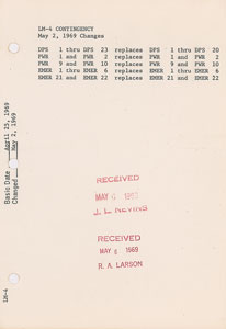 Lot #2071  Apollo 10 Contingency Checklist Used by Russ Larson - Image 4