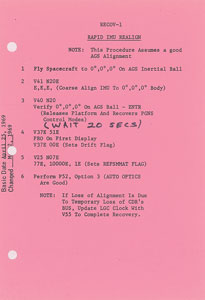 Lot #2071  Apollo 10 Contingency Checklist Used by Russ Larson - Image 10