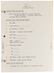 Lot #2096  Apollo 17 LM Contingency Checklist (MIT Copy) - Image 2