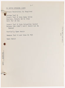 Lot #2096  Apollo 17 LM Contingency Checklist (MIT Copy) - Image 4