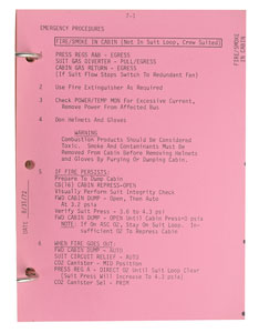 Lot #2096  Apollo 17 LM Contingency Checklist (MIT Copy) - Image 5