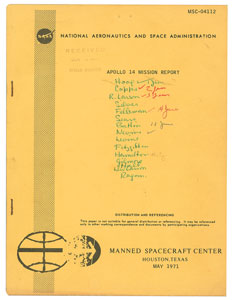 Lot #2093  Apollo 14 Mission Report