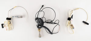 Lot #2626  Space Shuttle Group of (3) Very Lightweight Headsets - Image 1