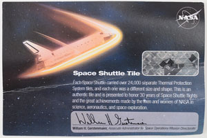 Lot #2657  Space Shuttle TPS Tile (White) - Image 3