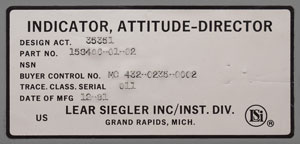 Lot #2601  Space Shuttle Attitude Director Indicator - Image 5