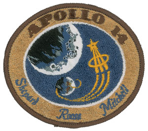 Lot #2316 Edgar Mitchell's Apollo 14 Flown Mission Patch - Image 1