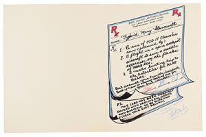 Lot #2333 Charlie Duke's Astronaut-Signed Gag Card - Image 2
