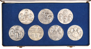 Lot #2348  Apollo Lunar Missions Medallic Arts Set - Image 1