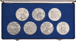 Lot #2348  Apollo Lunar Missions Medallic Arts Set - Image 2