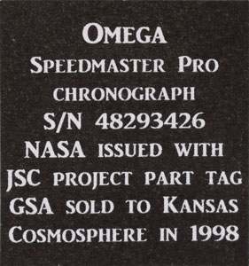 Lot #2242  NASA Omega Speedmaster Watch - Image 5