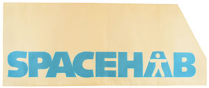 Lot #2581  Space Shuttle Flown Spacehab Banner - Image 2