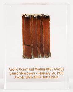 Lot #2236  AS-201 Flown Heat Shield Fragment - Image 1
