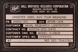 Lot #2529  Skylab XUV Spectroheliograph Film Magazine - Image 6